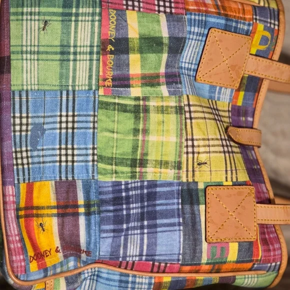Dooney & Bourke Pinic Ants Collection Plaid Tote - Picture 6 of 10